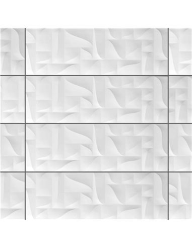 CE SuperWhite 12x36 Matt Geometric