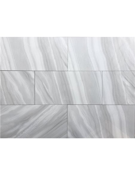 TR 12x24 Ocean Wave Light Grey Polished - Box