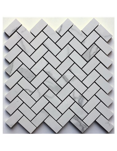 TR 1x2 Statuario Herringbone - Box