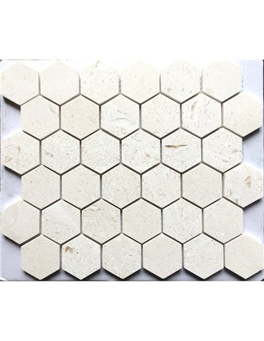 TR 1x1 Hexagon Crema Light - Box