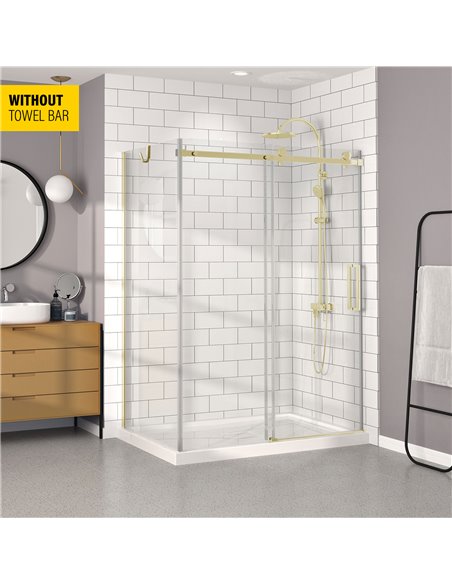 Zitta Bellini 2.0 Bellini 36 brushed gold clear return panel