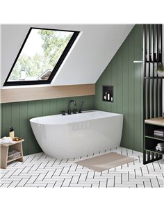 Zitta Stelvio white tub  60 x 32 x 24 Right