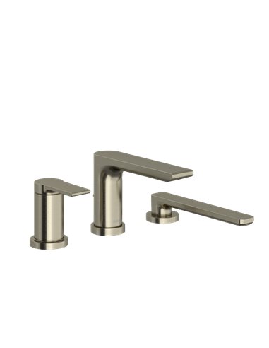 Riobel Fresk TFR16 3-piece Type P (pressure balance) deck-mount tub filler with hand shower trim (Without Rough-in)