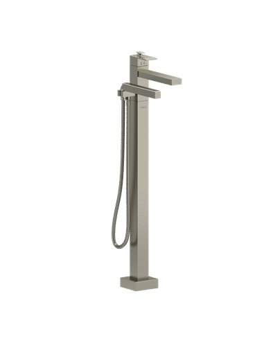 Riobel Kubik TUS39 2-way Type T (thermostatic) coaxial floor-mount tub filler with hand shower trim (Without Rough-in)