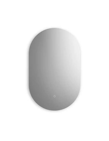 Kalia Eclipse Oblong Backlit Led Illuminated Oblong Shape Mirror With Touch-Switch For Color Temperature Control 22 X 38 X 1¾