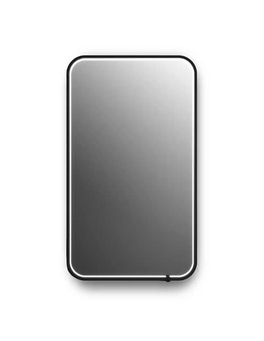 Kalia Nox Rectangular Rounded Corners Led Lighting Mirror 22 X 38 With Touch Switch For Color Temperature Control
