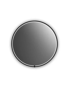 Kalia Nox Round Led Lighting Mirror 30 X 30 With Touch Switch For Color Temperature