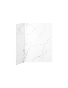 Kalia 60X32 Gold Minerals 60X32 2-Panel Shower Wall Kit For Corner Installation - Gold Minerals Gloss