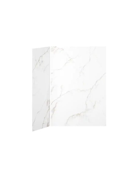 Kalia 60X32 Gold Minerals 60X32 2-Panel Shower Wall Kit For Corner Installation - Gold Minerals Gloss