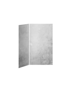 Kalia 48X36 Concrete 48X36 2-Panel Shower Wall Kit For Corner Installation - Concrete Gloss