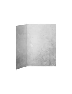 Kalia 60X36 Concrete 60X36 2-Panel Shower Wall Kit For Corner Installation - Concrete Gloss