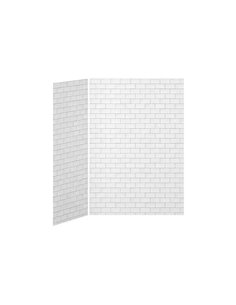 Kalia 60X36 Tiles 60X36 2-Panel Shower Wall Kit For Corner Installation - Tiles Gloss