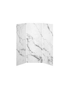 Kalia 36X36X36 Minerals 36X36 3-Panel Shower Wall Kit For Alcove Installation - Minerals Gloss
