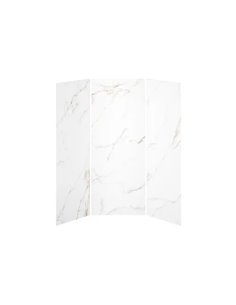 Kalia 36X36X36 Gold Minerals 36X36 3-Panel Shower Wall Kit For Alcove Installation - Gold Minerals Gloss