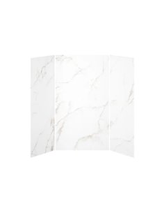 Kalia 36X48X36 Gold Minerals 48X36 3-Panel Shower Wall Kit For Alcove Installation - Gold Minerals Gloss