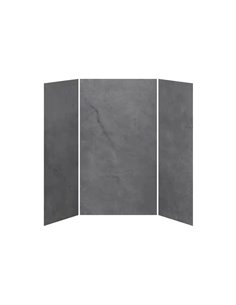 Kalia 36X48X36 Concrete 48X36 3-Panel Shower Wall Kit For Alcove Installation - Concrete