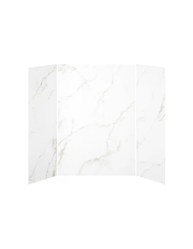 Kalia 36X60X36 Gold Minerals 60X36 3-Panel Shower Wall Kit For Alcove Installation - Gold Minerals Gloss