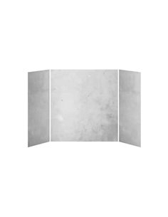 Kalia 32X60X32 Concrete 60X32 3-Panel Bath Shower Wall Kit - Concrete Gloss