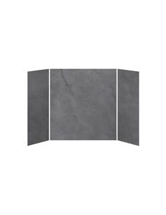 Kalia 32X60X32 Concrete 60X32 3-Panel Bath Shower Wall Kit - Concrete
