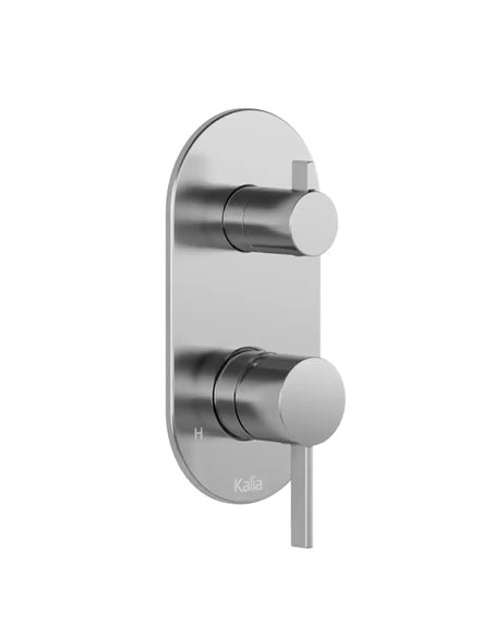 Kalia Round Decorative Trim For ½" Pressure Balance With Volume Control Valve And 2-Way Diverter