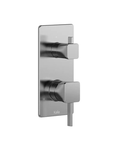 Kalia Square Decorative Trim For ½" Pressure Balance With Volume Control Valve And 2-Way Diverter