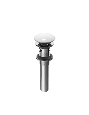 Kalia Push Drain With Overflow Assembly With Porcelain Cap