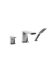 Kalia Grafik 3-Piece Deckmount Tub Filler With Handshower