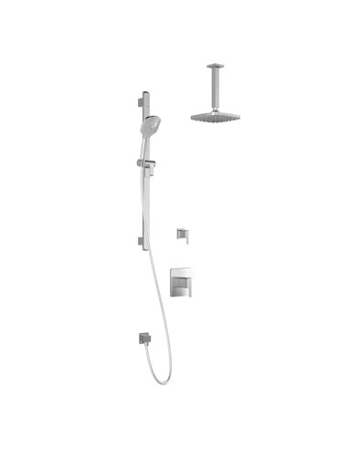 Kalia Grafik TD2 Aquatonik T/P Shower System Vertical Ceiling Arm