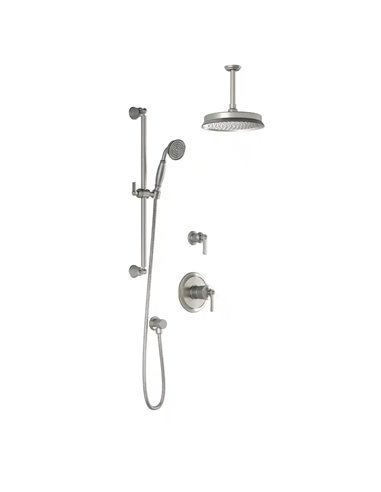 Kalia Rustik TD2 Aquatonik T/P Shower System With Vertical Ceiling Arm