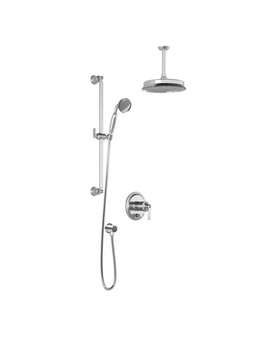Kalia Rustik PB4 Pressure Balance Shower System Vertical Ceiling Arm