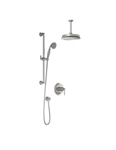 Kalia Rustik PB4 Pressure Balance Shower System Vertical Ceiling Arm
