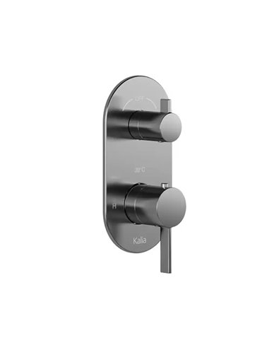 Kalia Roundone 2-Way Aquatonik Type T/P 1/2" Valve With Diverter And Round Decorative Trim