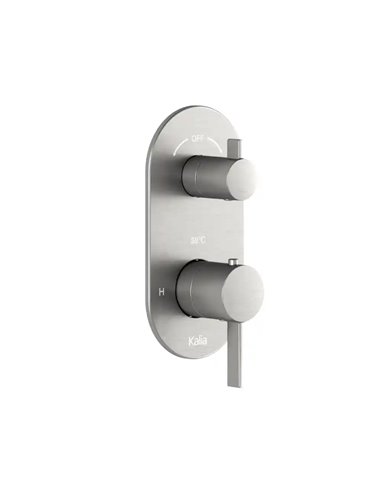 Kalia Roundone 2-Way Aquatonik Type T/P 1/2" Valve With Diverter And Round Decorative Trim