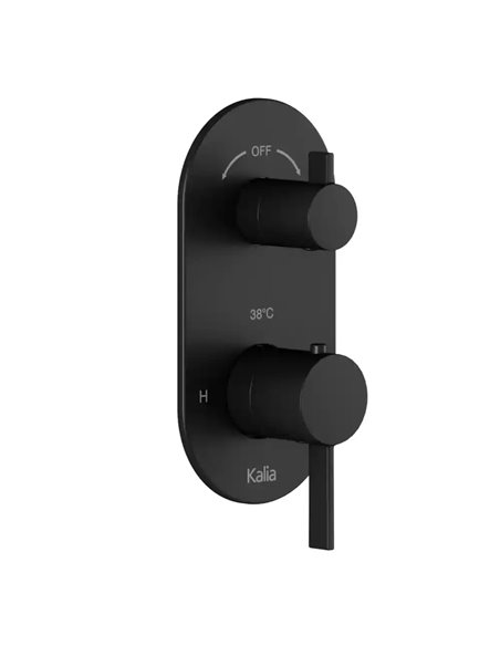 Kalia Roundone 2-Way Aquatonik Type T/P 1/2" Valve With Diverter And Round Decorative Trim