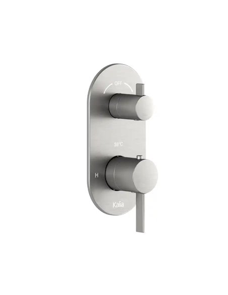 Kalia Roundone 3-Way Aquatonik Type T/P 1/2" Valve With Diverter And Round Decorative Trim