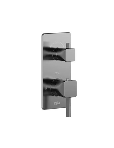 Kalia Squareone 2-Way Aquatonik Type T/P 1/2" Valve With Diverter And Square Decorative Trim