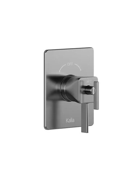 Kalia Squareone 2-Way Aquatonik Type T/P 1/2" Coaxial Valve With Diverter And Square Decorative Trim