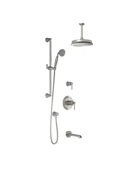 Kalia Rustik TD3 Aquatonik T/P Shower System With Vertical Ceiling Arm