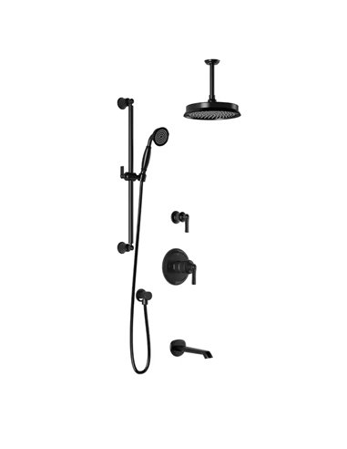 Kalia Rustik TD3 Aquatonik T/P Shower System With Vertical Ceiling Arm