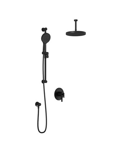 Kalia Roundone TCD1 Plus Aquatonik T/P Coaxial Shower System With Vertical Ceiling Arm