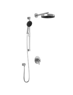 Kalia Roundone TCD1 Premia Aquatonik T/P Coaxial Shower System With Wallarm