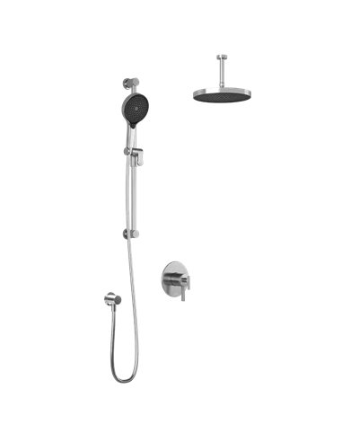Kalia Roundone  TCD1 Plus Aquatonik T/P Coaxial Shower System With Vertical Ceiling Arm