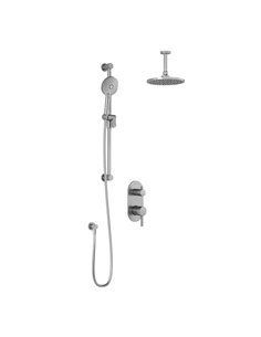 Kalia Roundone TD2 Aquatonik T/P With Diverter Shower System With Vertical Ceiling Arm