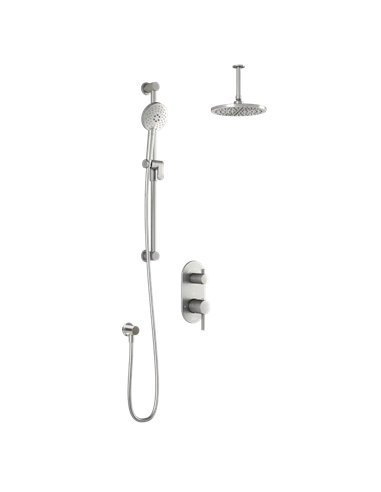 Kalia Roundone TD2 Aquatonik T/P With Diverter Shower System With Vertical Ceiling Arm
