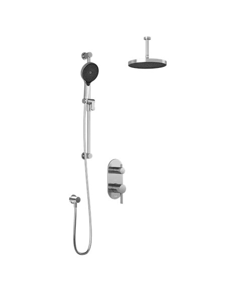 Kalia Roundone TD2 Plus Aquatonik T/P With Diverter Shower System With Vertical Ceiling Arm