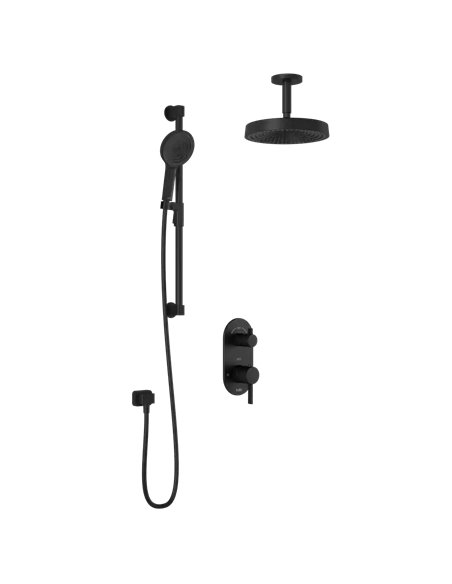 Kalia Roundone TD2 Premia Aquatonik T/P With Diverter Shower System With Vertical Ceiling Arm
