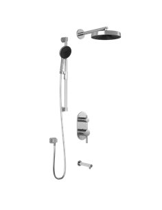 Kalia Roundone TD3 Premia Aquatonik T/P With Diverter Shower System With Wallarm
