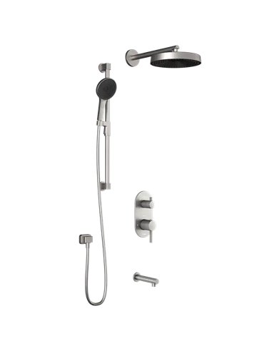 Kalia Roundone TD3 Premia Aquatonik T/P With Diverter Shower System With Wallarm
