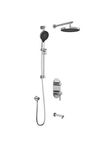 Kalia Roundone TD3 Plus Aquatonik T/P With Diverter Shower System With Wallarm