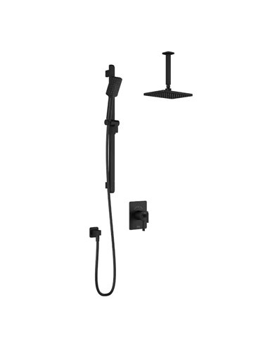 Kalia Squareone TCD1 Aquatonik T/P Coaxial Shower System With Vertical Ceiling Arm